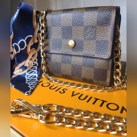 Louis Vuitton Handbags - 🎁Louis Vuitton VINTAGE 2003 Damier Ebene Portefeuille Elise  Trifold Wallet